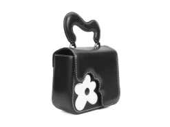 Fluevog Shoes Luciana | Puffy Padded Handbag Black/White Best