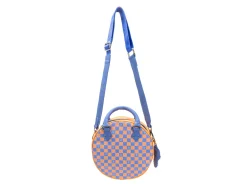 Fluevog Shoes Lucy | Round Leather Bag Blue/Orange Shop