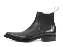 Fluevog Shoes Lyngenfjord | Pointed Toe Chelsea Boot Black Cheap