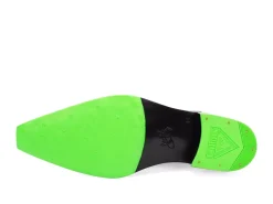 Fluevog Shoes Lyngenfjord | Pointed Toe Chelsea Boot Black/Neon Shop