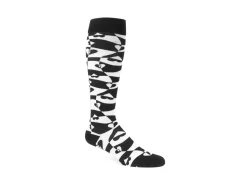Fluevog Shoes Mabel Vog Socks | Warped Hearts Sock White/Black Sale