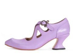 Fluevog Shoes Maddalena | Elegant Heel With Strap Lavender Shop