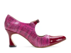 Fluevog Shoes Malala | Mary Jane Heel Pink/Red Online