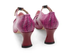 Fluevog Shoes Malala | Mary Jane Heel Pink/Red Online