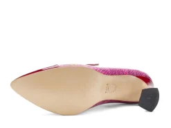 Fluevog Shoes Malala | Mary Jane Heel Pink/Red Online