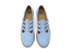 Fluevog Shoes Mcphee | Triple-Strap Buckle Shoe Blue Best Sale
