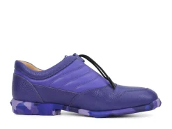 Fluevog Shoes Meridian | Slip-On Shoe With Plastic Toggle Purple Discount