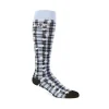 Fluevog Shoes Mochi Vog Socks | Spotted Gingham Sock Black/Blue Stars Store