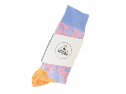 Fluevog Shoes Monkey Vog Socks | Custom Floral Sock Pink/Blue Shop