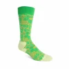 Fluevog Shoes Monkey Vog Socks | Custom Floral Sock Green Flash Sale
