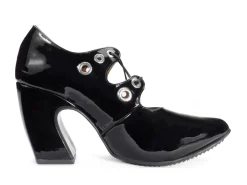 Fluevog Shoes Monza | Platform Heel With Laces Black New