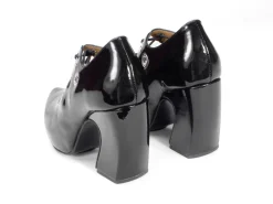 Fluevog Shoes Monza | Platform Heel With Laces Black New