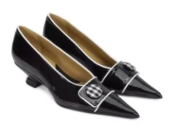 Fluevog Shoes Naura | Elegant Pump With Button Black Cheap