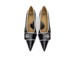 Fluevog Shoes Naura | Elegant Pump With Button Black Cheap