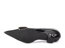 Fluevog Shoes Naura | Elegant Pump With Button Black Cheap