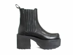 Fluevog Shoes Nerds | Platform Chelsea Boot Black Cheap