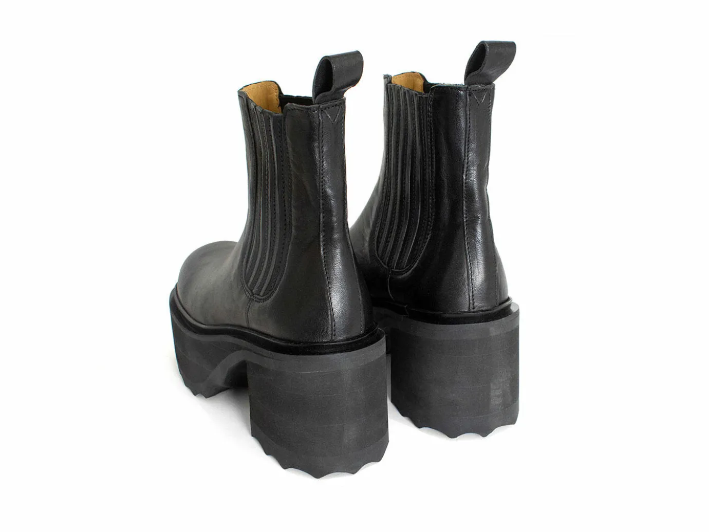 Fluevog Shoes Nerds | Platform Chelsea Boot Black Cheap