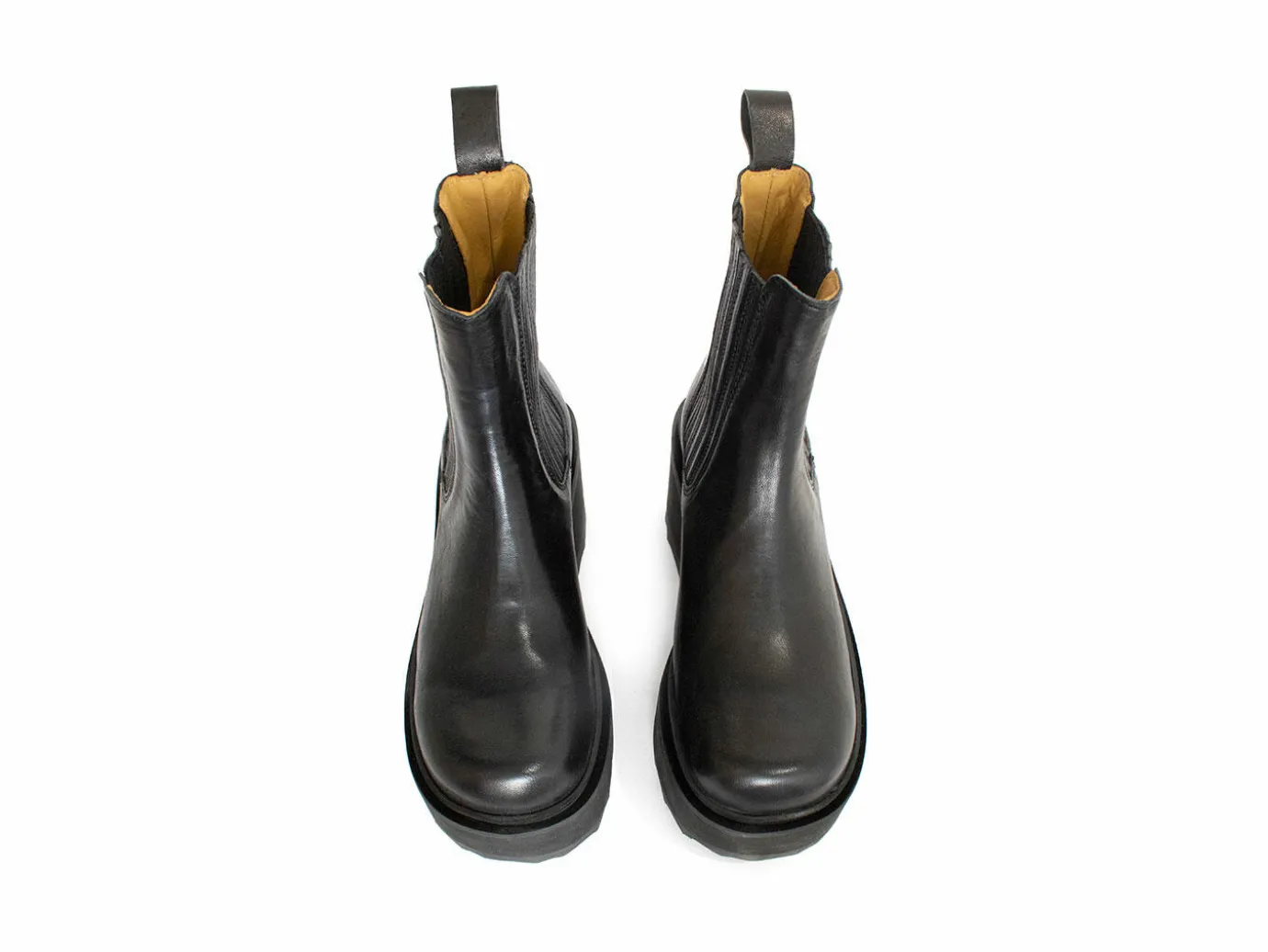 Fluevog Shoes Nerds | Platform Chelsea Boot Black Cheap