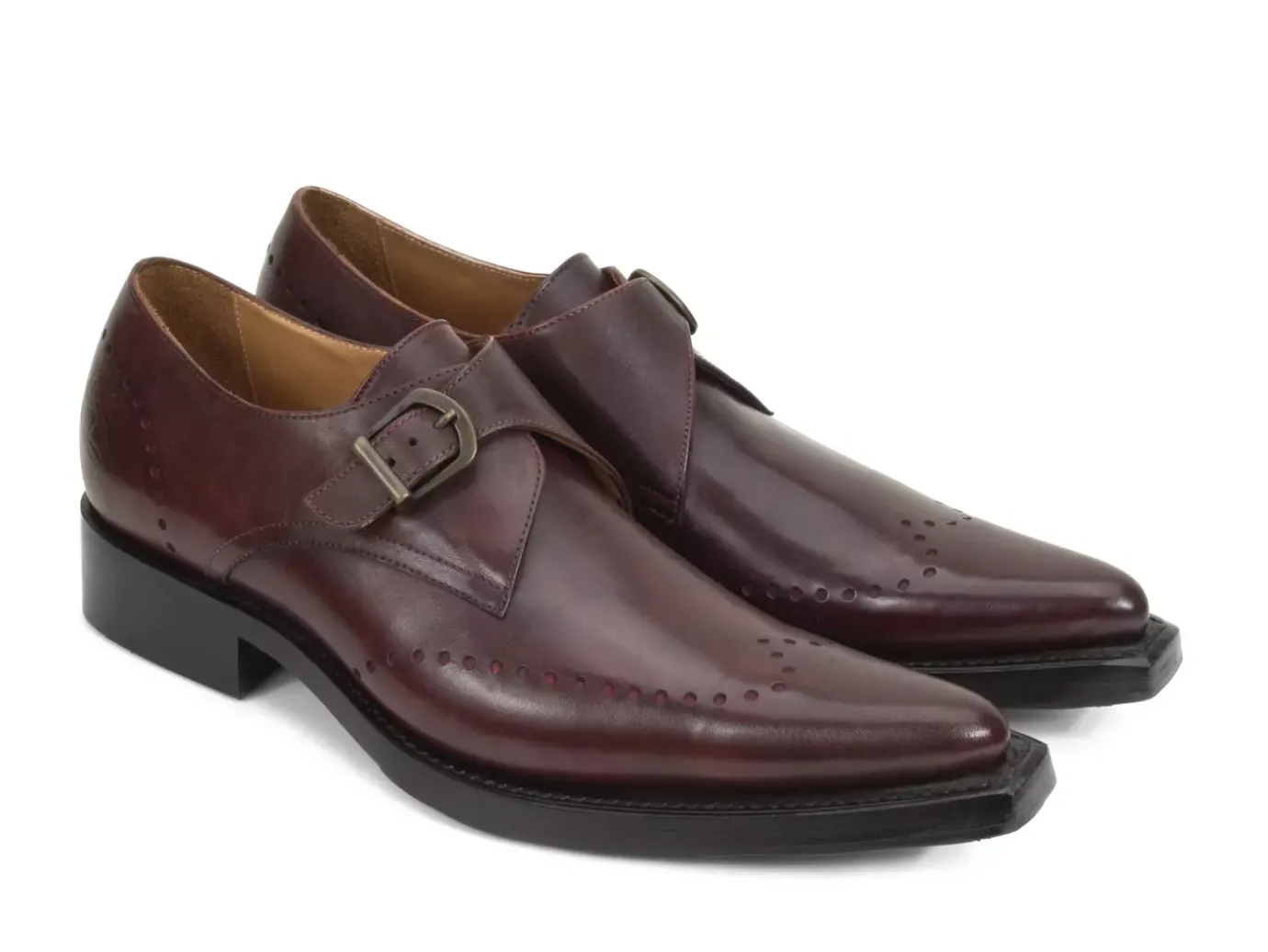Fluevog Shoes Nordfjord | Single Monk Strap Shoe Brown Clearance