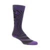 Fluevog Shoes Oberon Vog Socks | Knee-High Optical Illusion Sock Purple/Black Sale