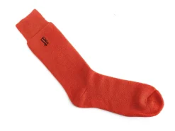 Fluevog Shoes Oizo Vog Socks | Soft Terry Sock Red Hot
