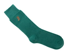 Fluevog Shoes Oizo Vog Socks | Soft Terry Sock Teal Hot