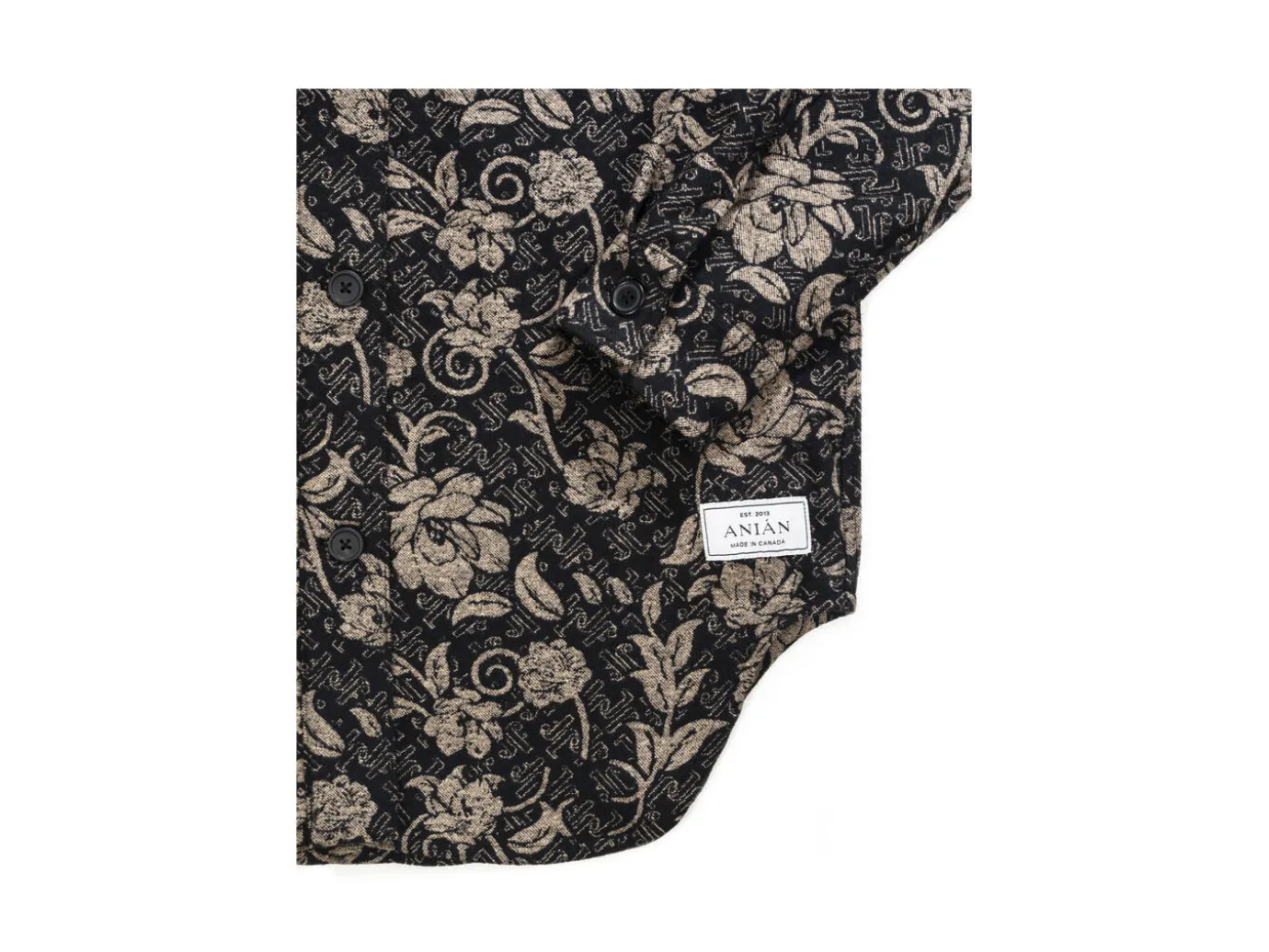 Fluevog Shoes Painter's Coat | Fluevog X Anian Baroque Floral Hot