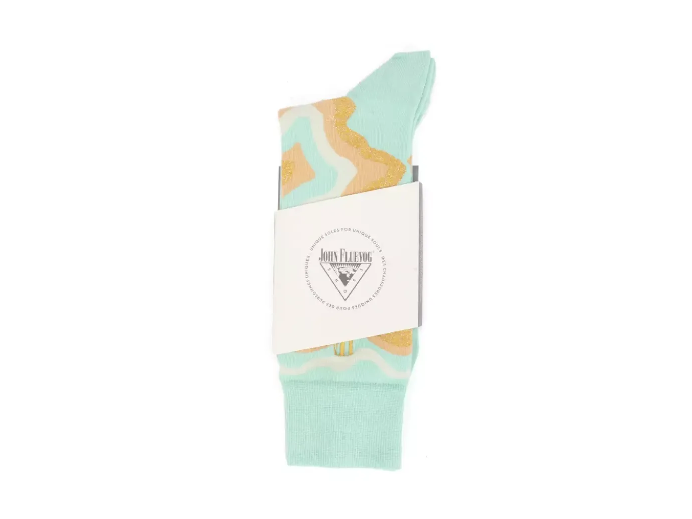 Fluevog Shoes Pan Vog Socks | Pattern Sock Mint Fashion