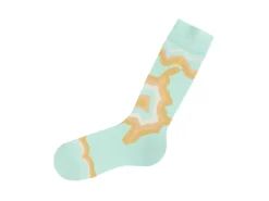 Fluevog Shoes Pan Vog Socks | Pattern Sock Mint Fashion