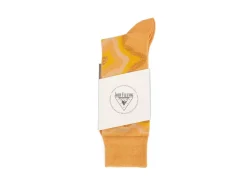 Fluevog Shoes Pan Vog Socks | Pattern Sock Orange Discount