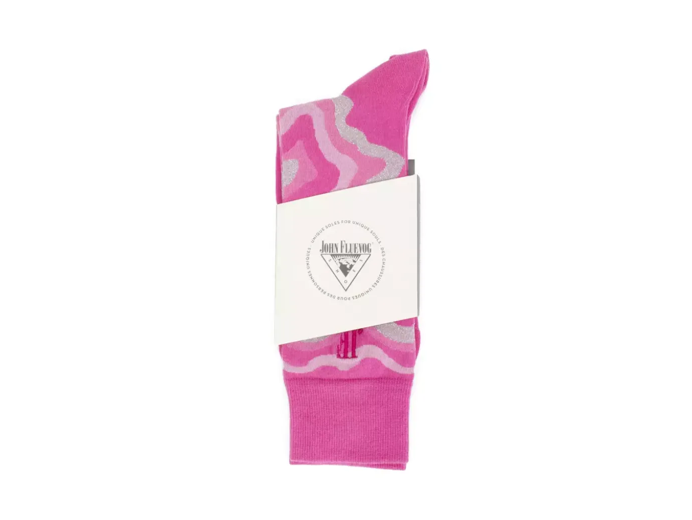 Fluevog Shoes Pan Vog Socks | Pattern Sock Pink Shop