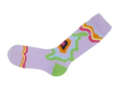 Fluevog Shoes Pan Vog Socks | Pattern Sock Purple/Multi Online