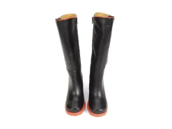 Fluevog Shoes Pare | Zip-Up Tall Boot Black/Floral Best