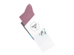 Fluevog Shoes Pico Vog Socks | Sparkly Flame Sock White/Pink Cheap