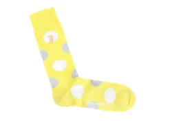 Fluevog Shoes Pipo Vog Socks | Polka Dot Sock Yellow Shop