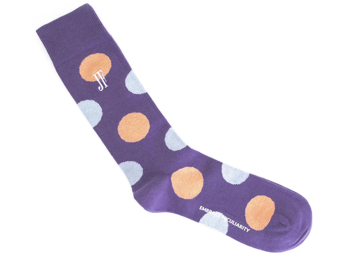 Fluevog Shoes Pipo Vog Socks | Polka Dot Sock Purple Clearance