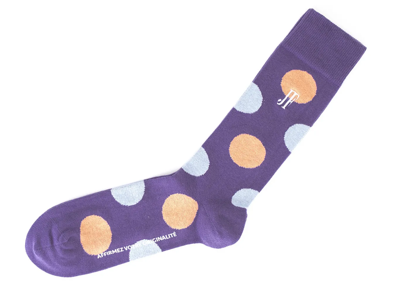 Fluevog Shoes Pipo Vog Socks | Polka Dot Sock Purple Clearance
