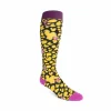 Fluevog Shoes Pippin Vog Socks | Knee High Pattern Sock Yellow/Black Store