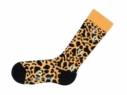 Fluevog Shoes Pippin Vog Socks | Knee High Pattern Sock Orange/Black Discount