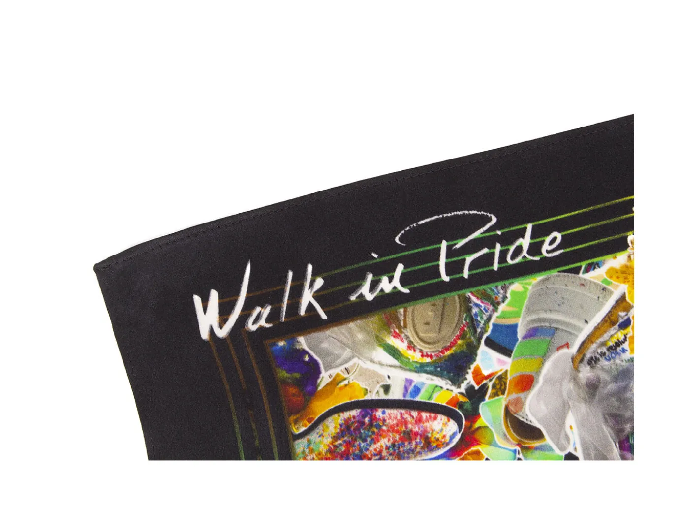Fluevog Shoes Pride Scarf | Custom Silk Scarf Multi Cheap