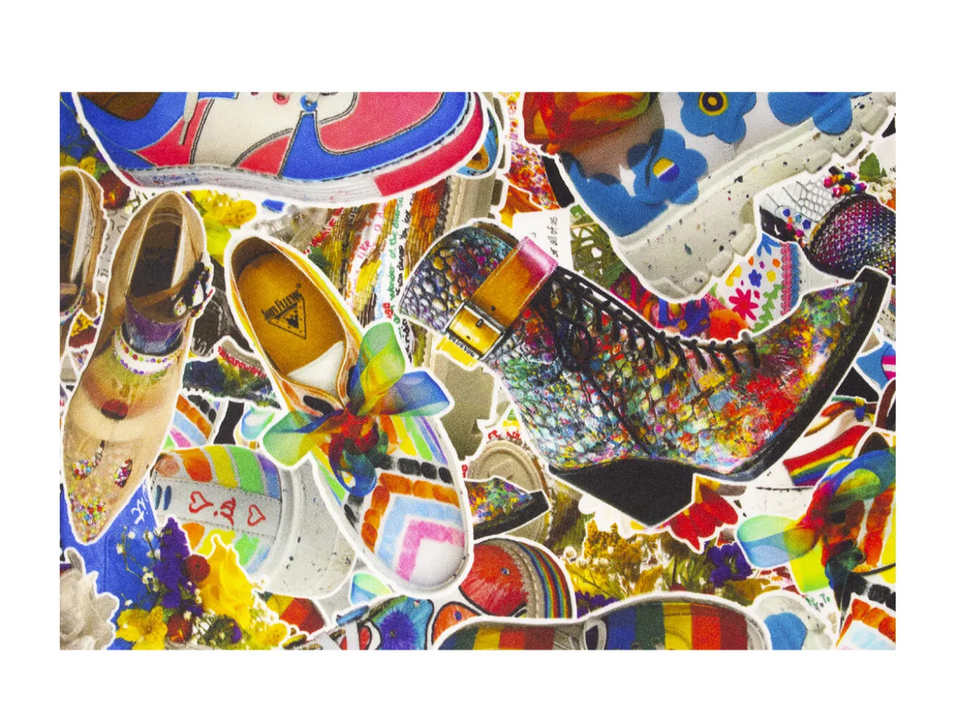Fluevog Shoes Pride Scarf | Custom Silk Scarf Multi Cheap