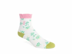 Fluevog Shoes Purrcy Vog Socks | Ruffle Sock Floral New