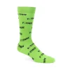 Fluevog Shoes Putzee Vog Socks | F-This F-That Sock Green/Black New