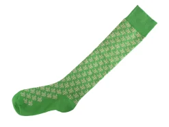 Fluevog Shoes Qwerty Vog Socks | Jf Monogram Sock Green Outlet