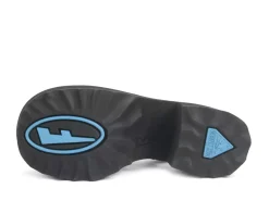 Fluevog Shoes Razzle | Platform Sandal Blue Metallic Sale