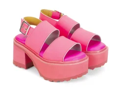 Fluevog Shoes Razzle | Platform Sandal Pink Shop