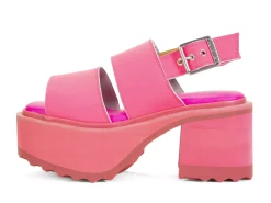 Fluevog Shoes Razzle | Platform Sandal Pink Shop
