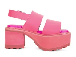 Fluevog Shoes Razzle | Platform Sandal Pink Shop