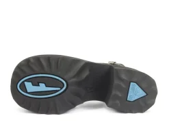Fluevog Shoes Razzle | Platform Sandal Black Clearance