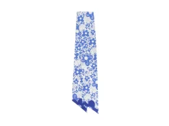 Fluevog Shoes Rebel Petal Scarf | Floral Tie Scarf Blue Floral New